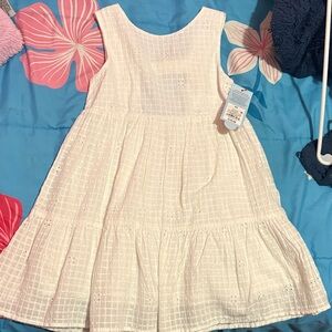 Cat & Jack White Casual Kids Dress